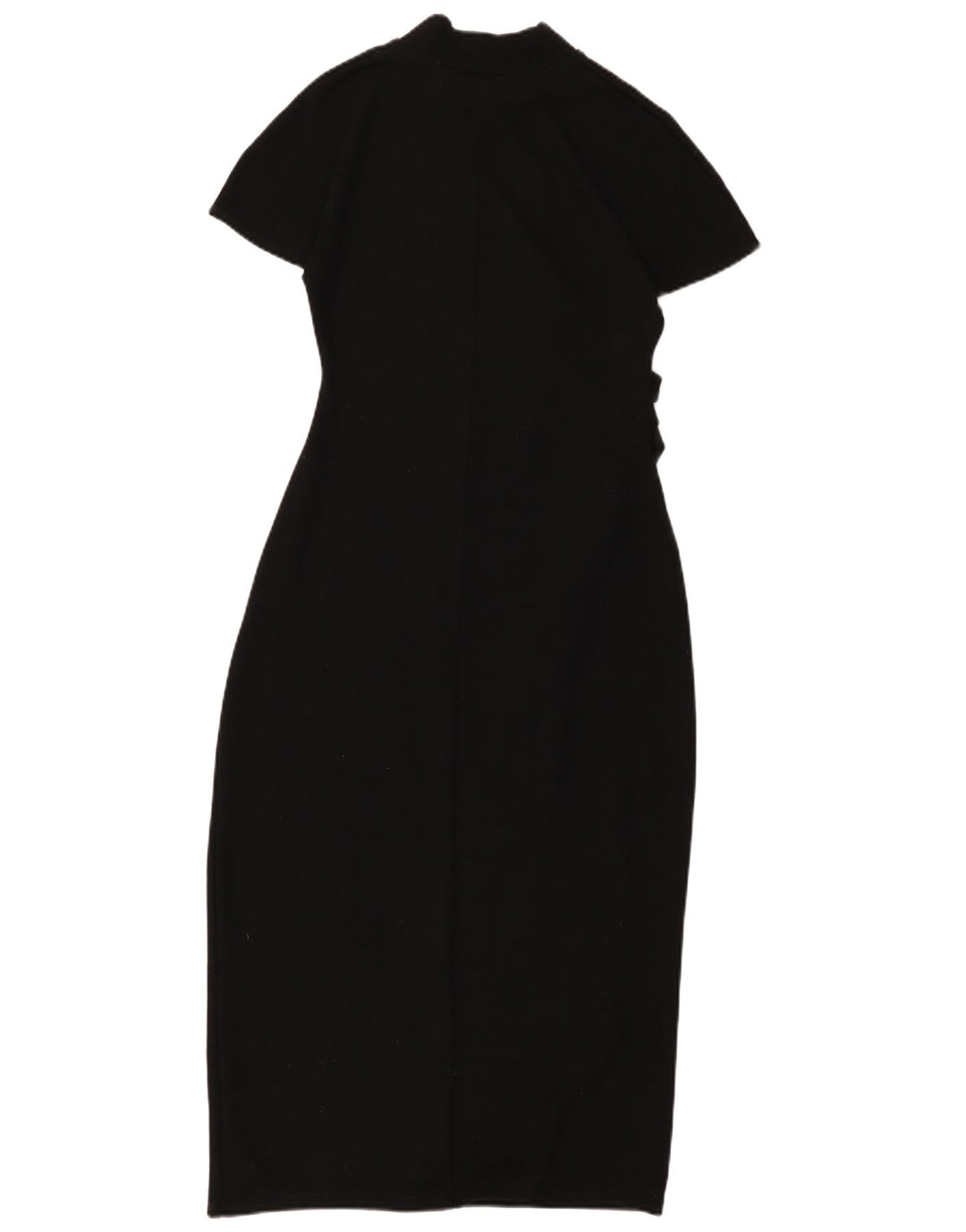 Zara Mujer Maxi Vestido UK 44 Grande Negro
