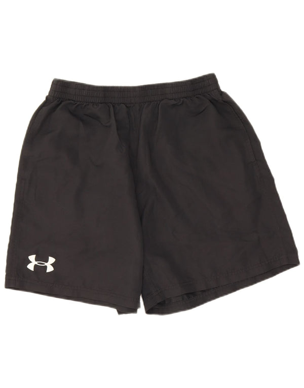 Under Armour Pantalones cortos deportivos Heat Gear para niños 11-12 años Grande Poliéster negro