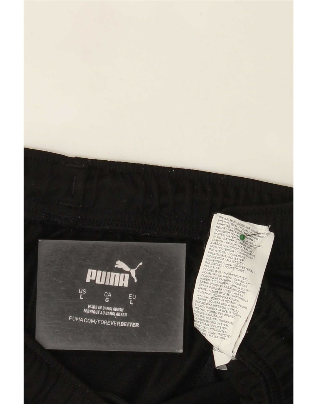 Pantalón De Chándal Puma Hombre Grande Negro Poliéster