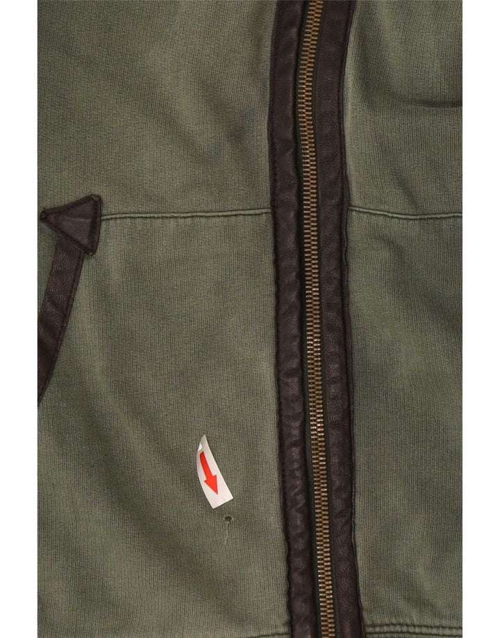 Armani Jeans Hombre Chándal Top Chaqueta Algodón Verde Medio