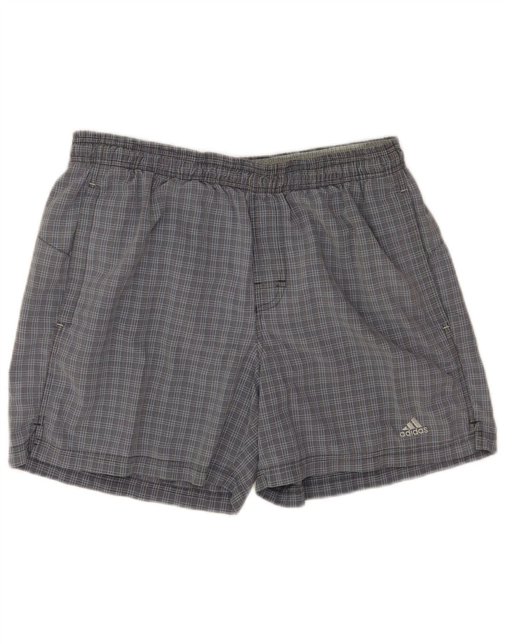 Adidas - Bañador para hombre (talla grande), color gris, nailon