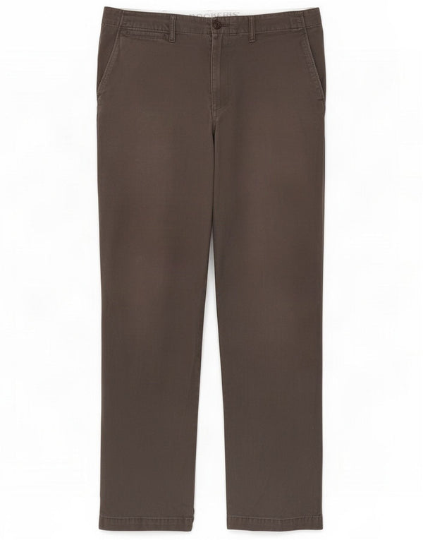 Pantalones chinos rectos Dockers para hombre W33 L34 Algodón gris