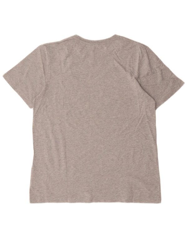 Nike - Camiseta gráfica ajustada para hombre, talla 2XL, algodón gris