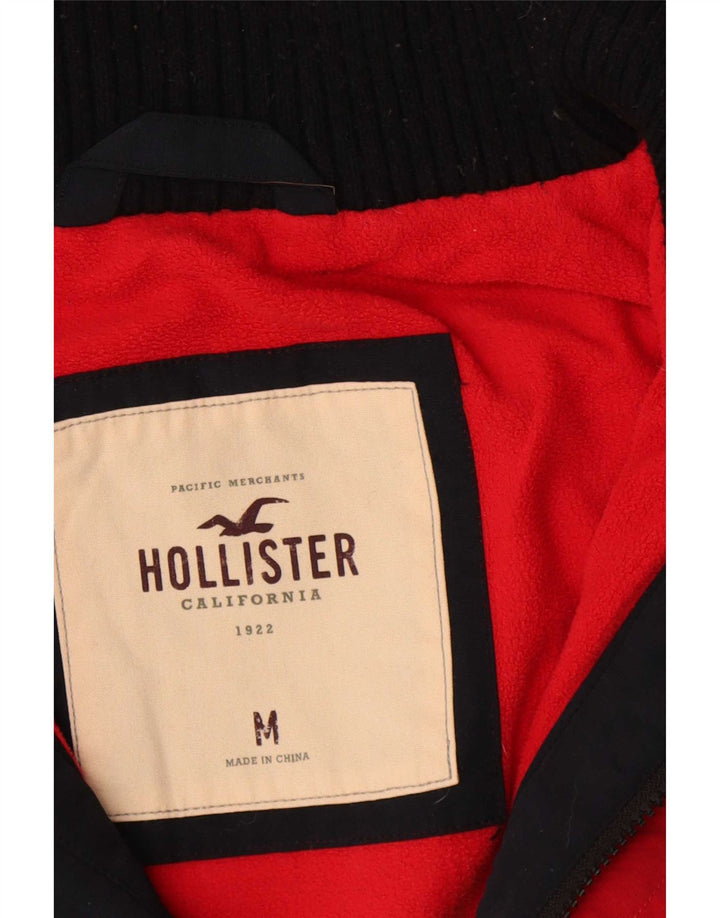 Chaqueta cortavientos Hollister para hombre Reino Unido 38 Poliéster azul marino mediano