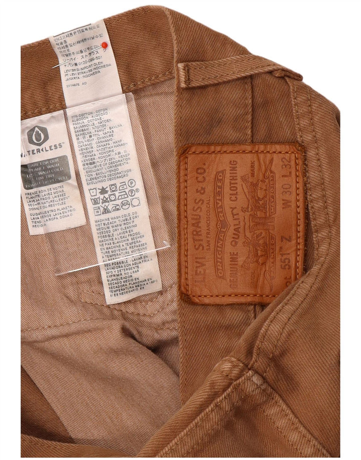 Levi's Hombre 551 Vaqueros Rectos W30 L32 Algodón Marrón