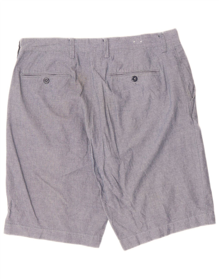 J. CREW Pantalones cortos chinos para hombre W33 Algodón azul medio