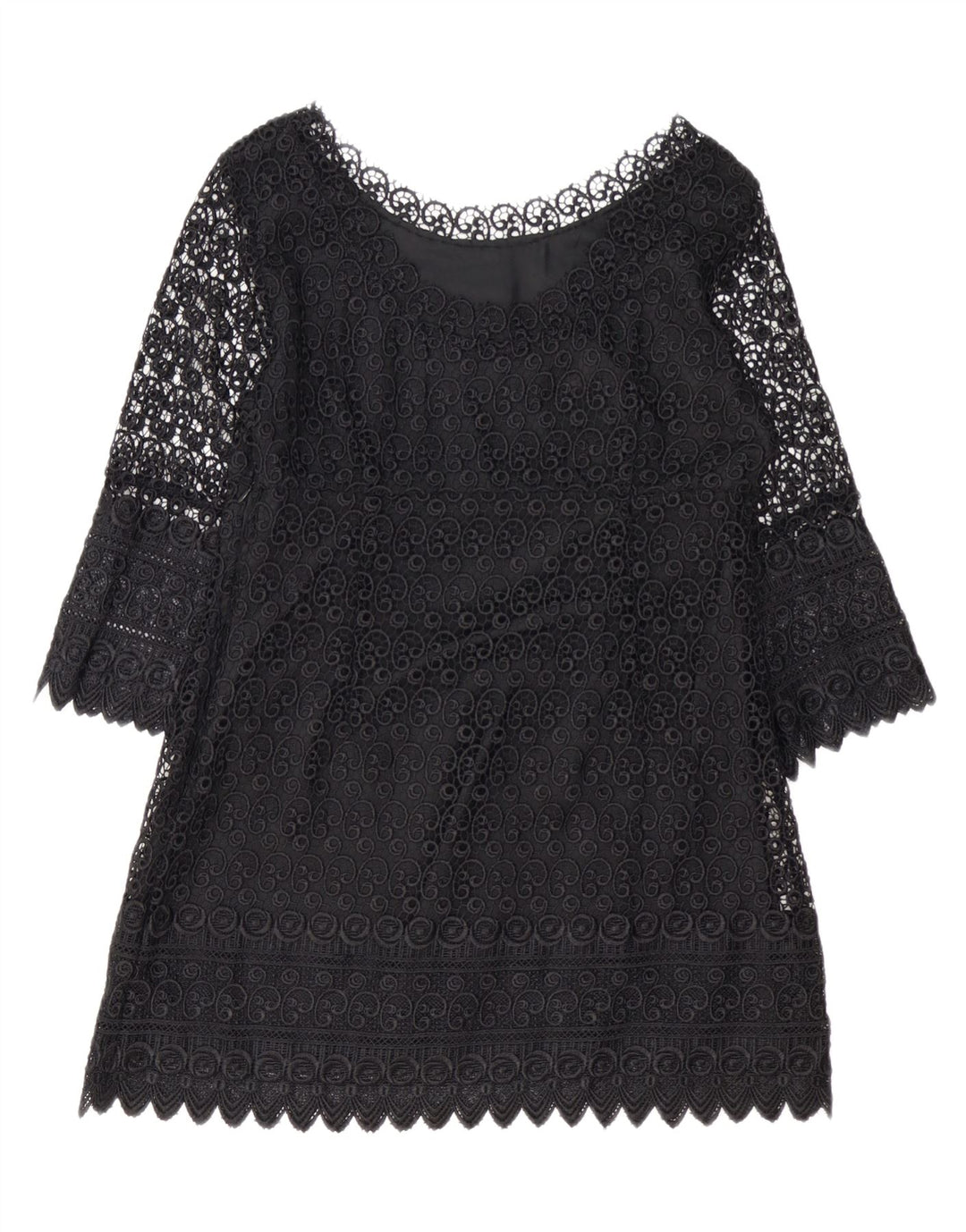 PRINCIPLES Vestido tubo de manga 3/4 para mujer pequeña UK 44 Mediano Negro
