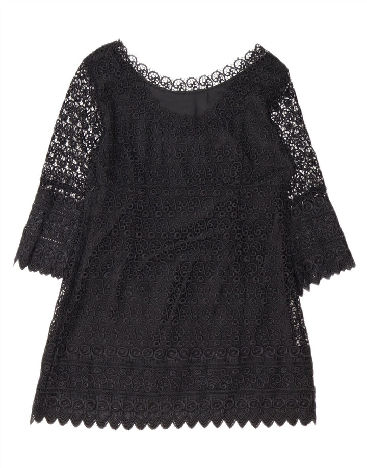 PRINCIPLES Vestido tubo de manga 3/4 para mujer pequeña UK 44 Mediano Negro