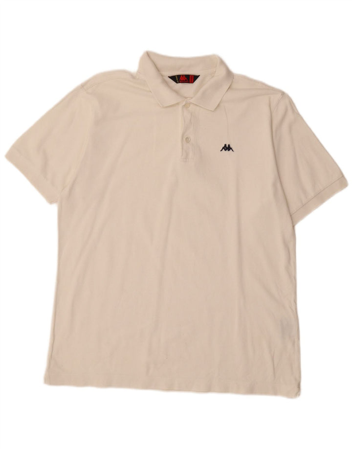 KAPPA Polo Hombre Algodón Blanco Mediano