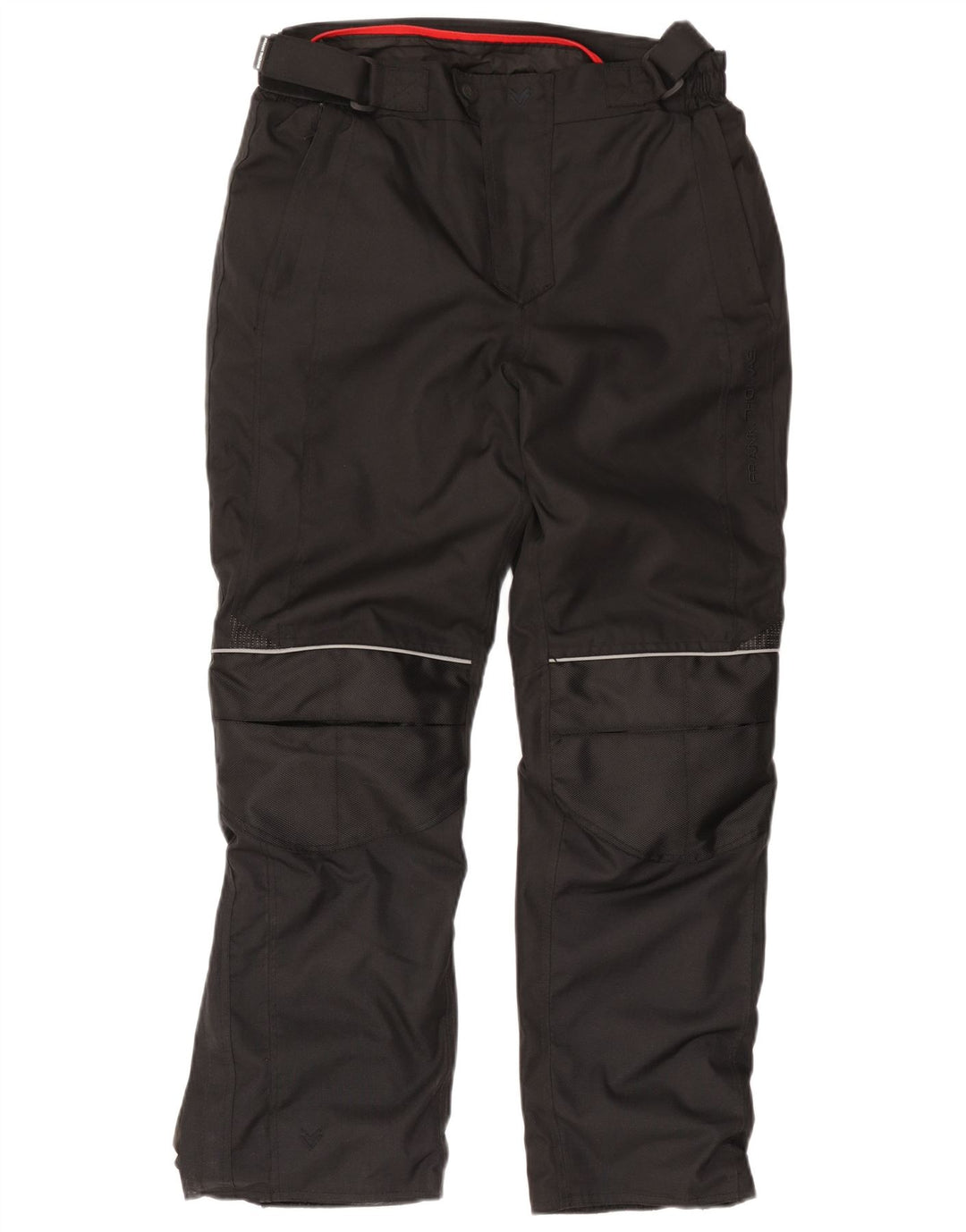 Frank Thomas Pantalones cortavientos para motocicleta para hombre, talla grande, W34 L31, color negro