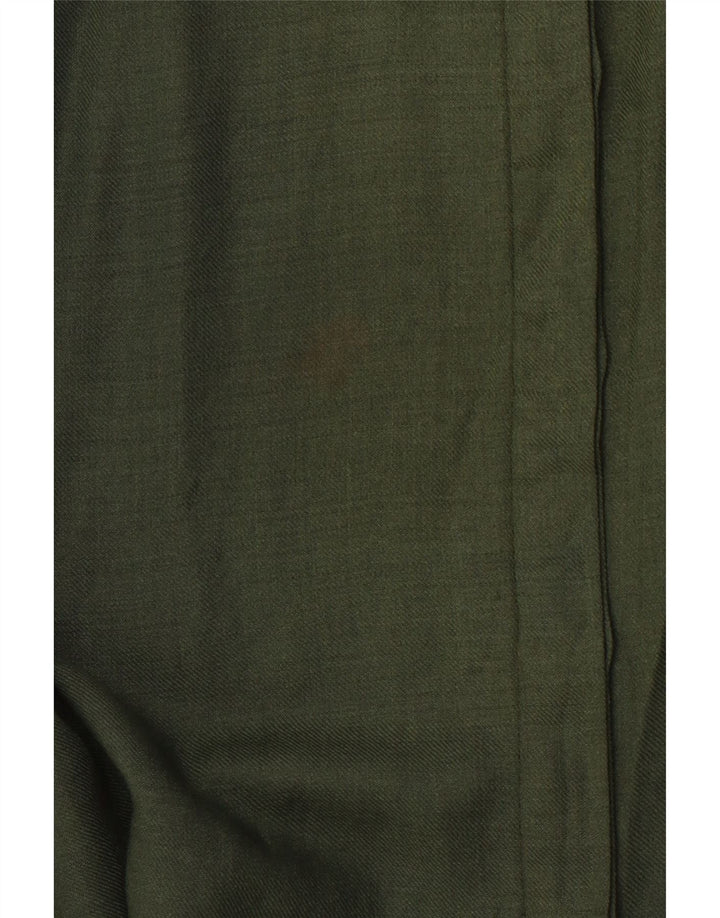 PANCALDI & B Blusa estilo camisa militar para mujer UK 44 Verde medio Colorblock