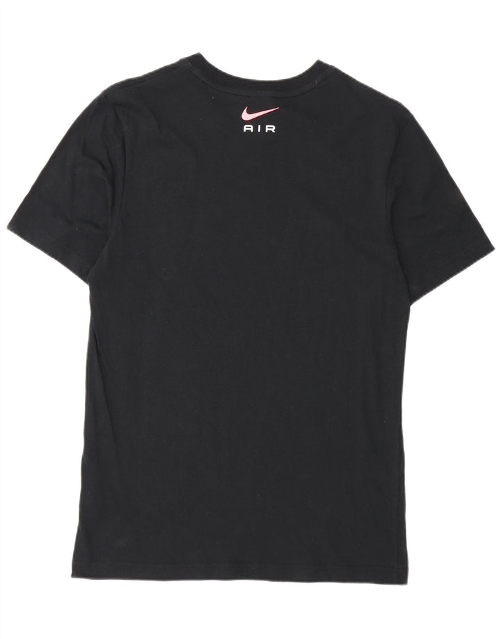 Nike - Camiseta gráfica para hombre, talla pequeña, algodón negro