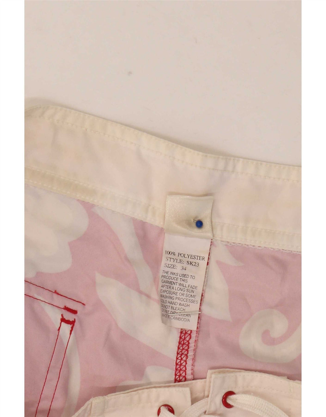 Sundek Bañador Hombre Poliéster Floral Rojo Grande