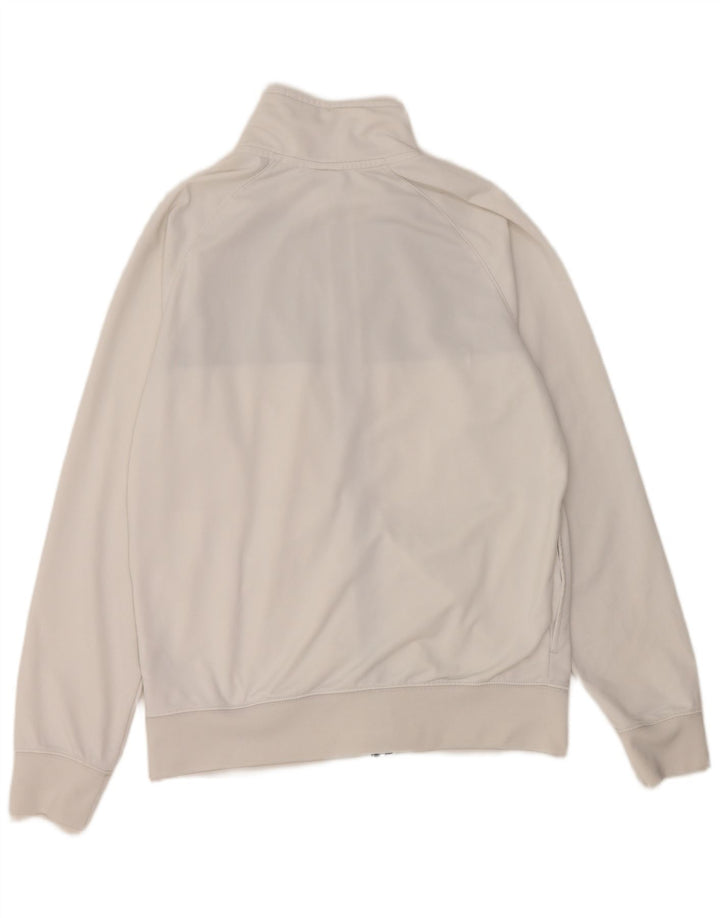 NIKE Chaqueta superior de chándal con gráfico para hombre Poliéster color block blanco mediano