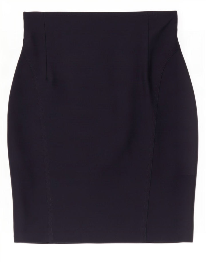 Falda lápiz vintage para mujer mediana W28 azul marino