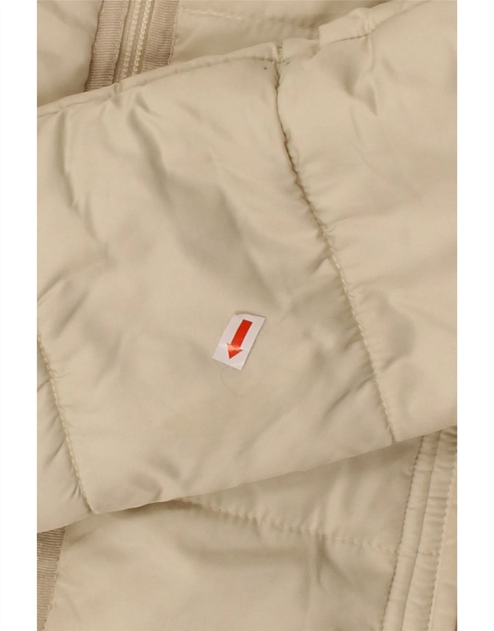HOBBS Womens Padded Jacket UK 8 Small Off White Polyester
