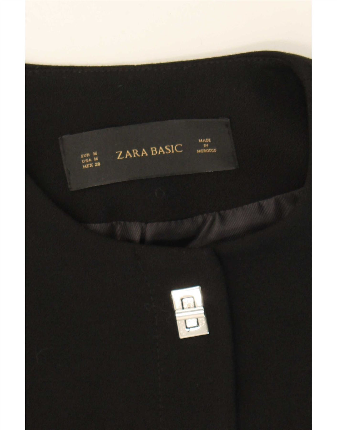 Zara Chaqueta Blazer De 1 Botón para Mujer UK 42 Medium Black