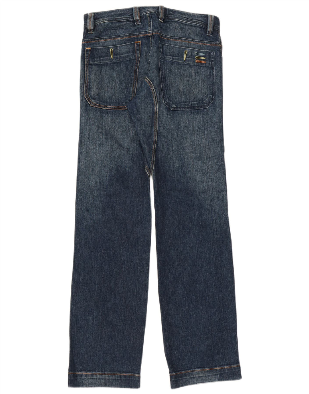 Diesel Vaqueros Rectos Hombre W30 L33 Algodón Azul