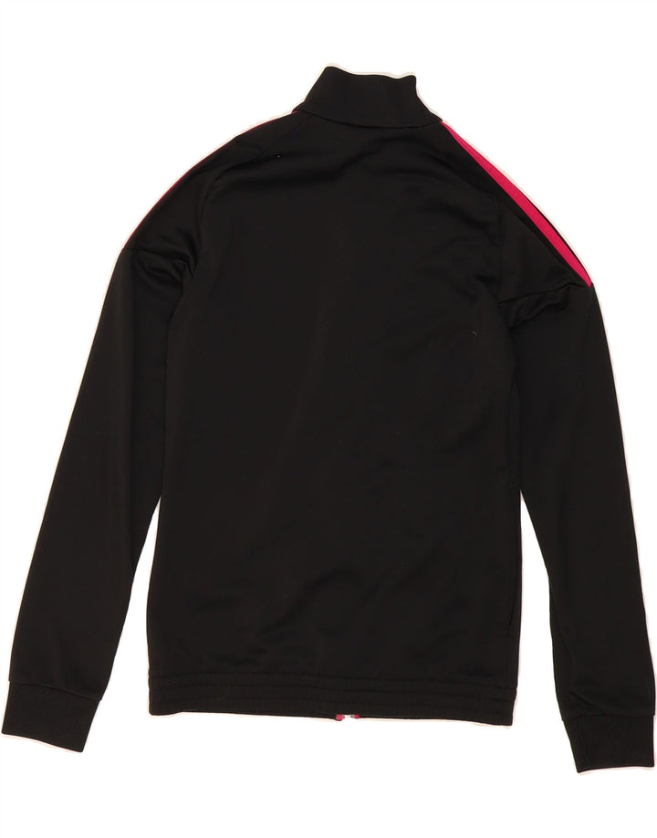ADIDAS Girls Tracksuit Top Jacket 13-14 Years Black Vintage Adidas and Second-Hand Adidas from Messina Hembry 