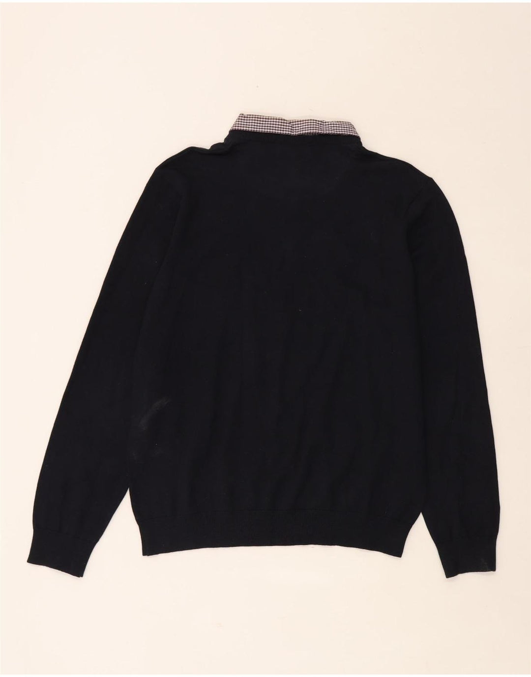 Marks & Spencer Suéter con Cuello en V Autograph para Hombre Grande Azul Marino Algodón