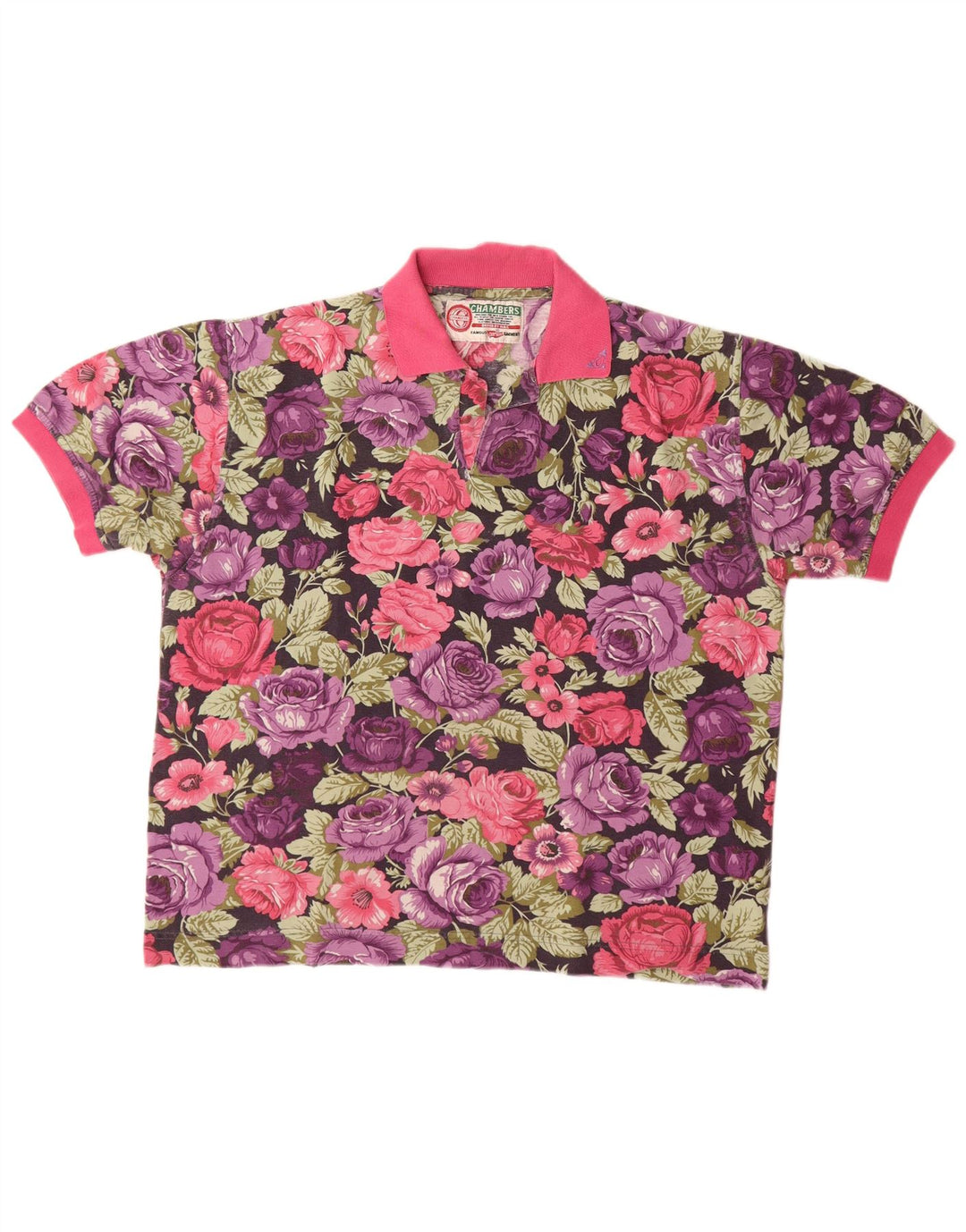 CHAMBERS Polo para mujer UK 40 Grande Púrpura Floral