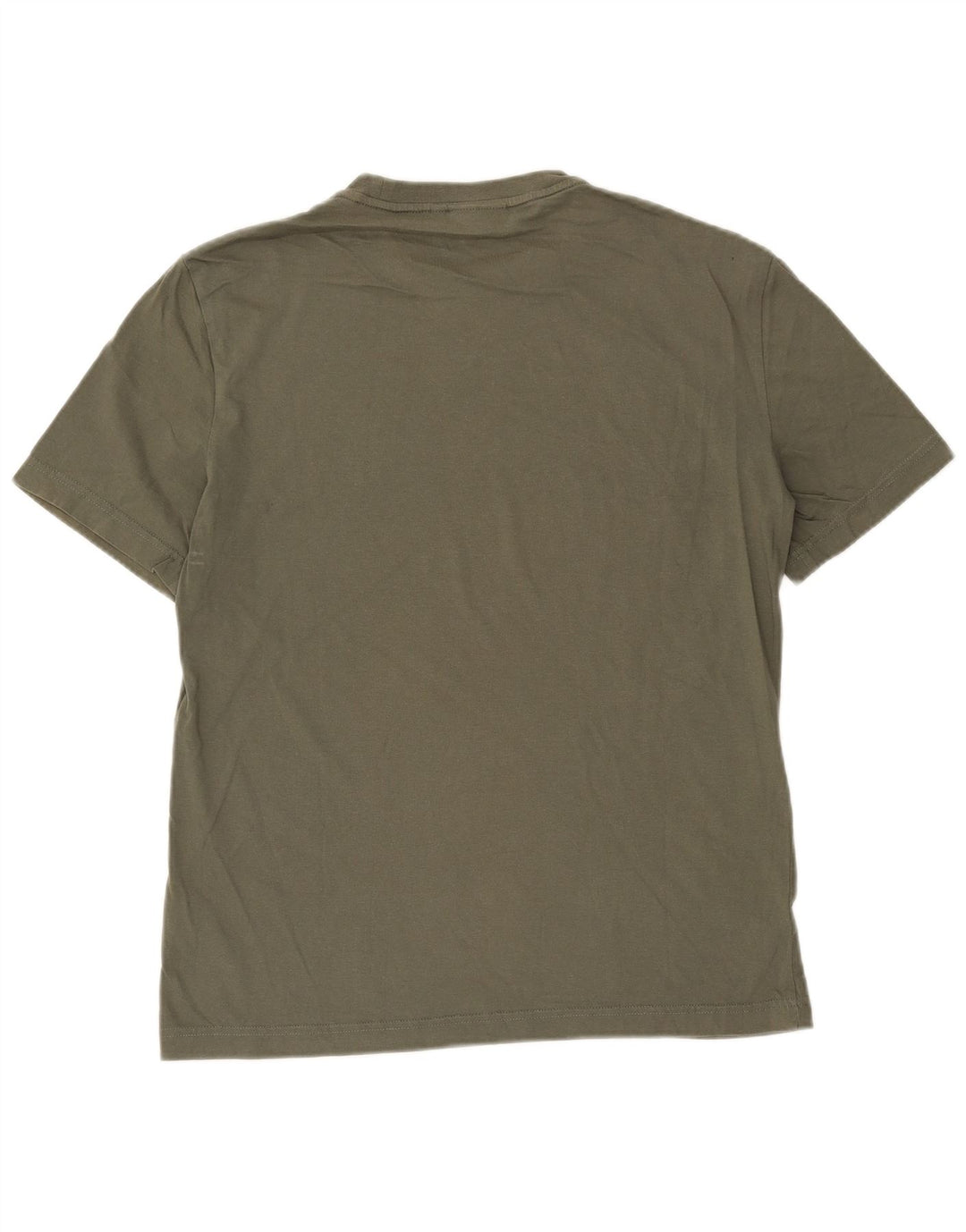 Calvin Klein Camiseta gráfica para hombre Top de algodón caqui mediano