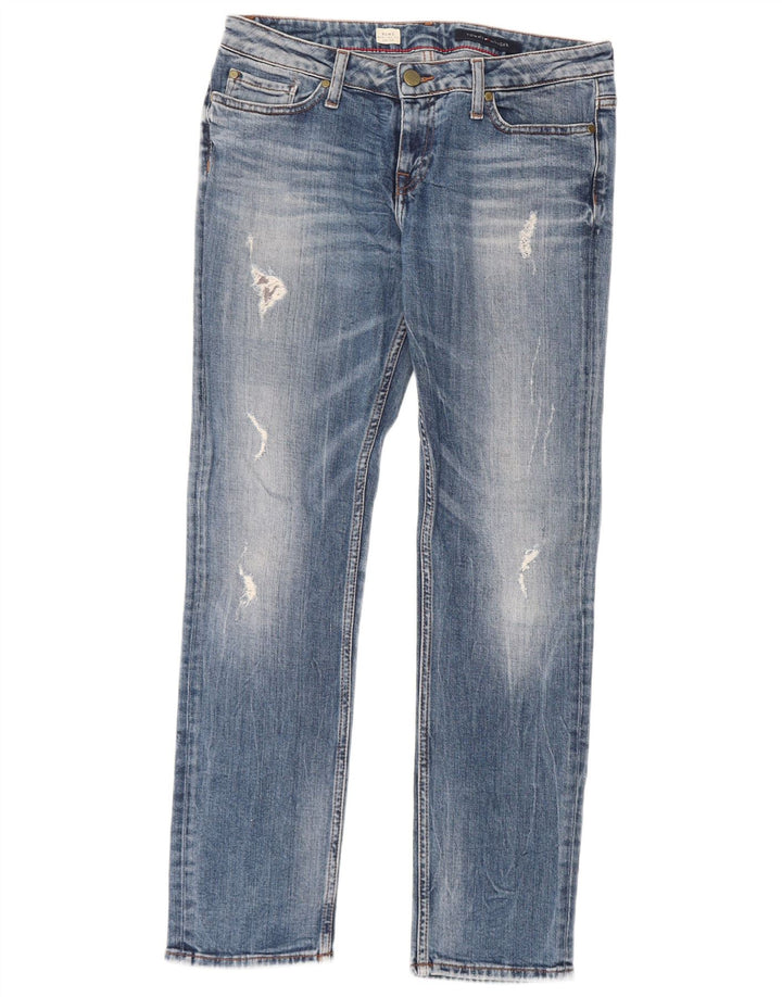 Tommy Hilfiger Vaqueros Rectos Desgastados Rome para Mujer W29 L30 Azul