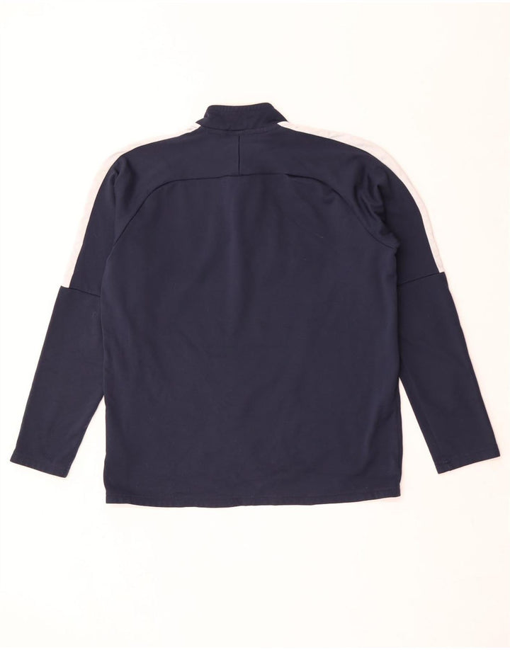 Camiseta de chándal Nike Dri Fit para hombre con bloques de color azul marino mediano