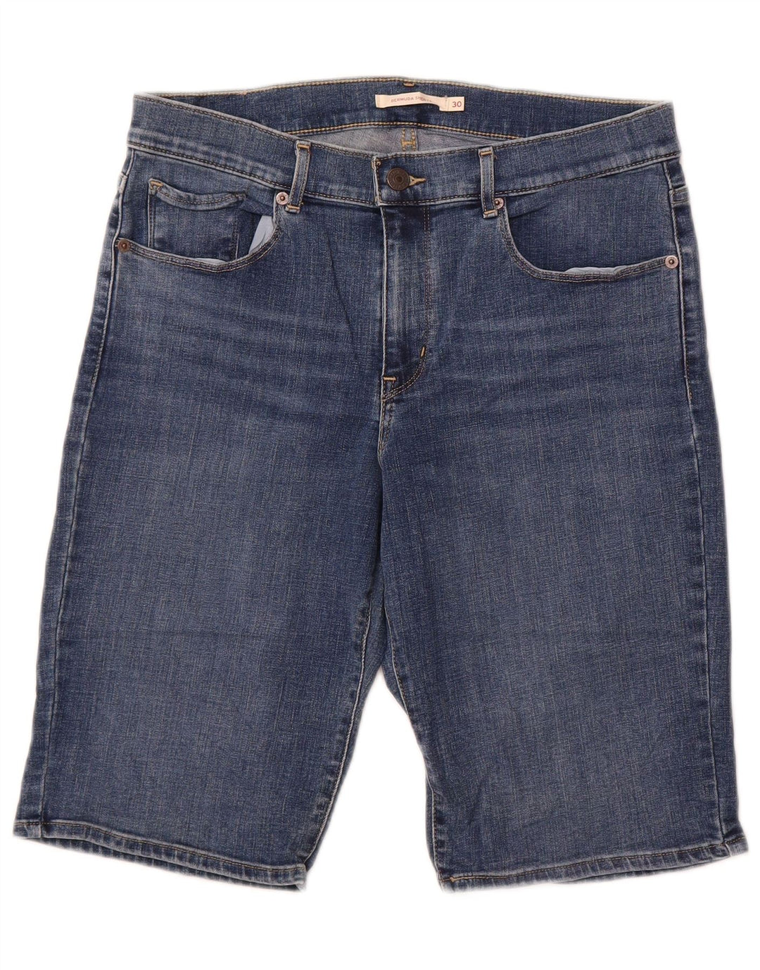 Levi's Bermudas Vaqueras Mujer W30 Algodón Azul Medio