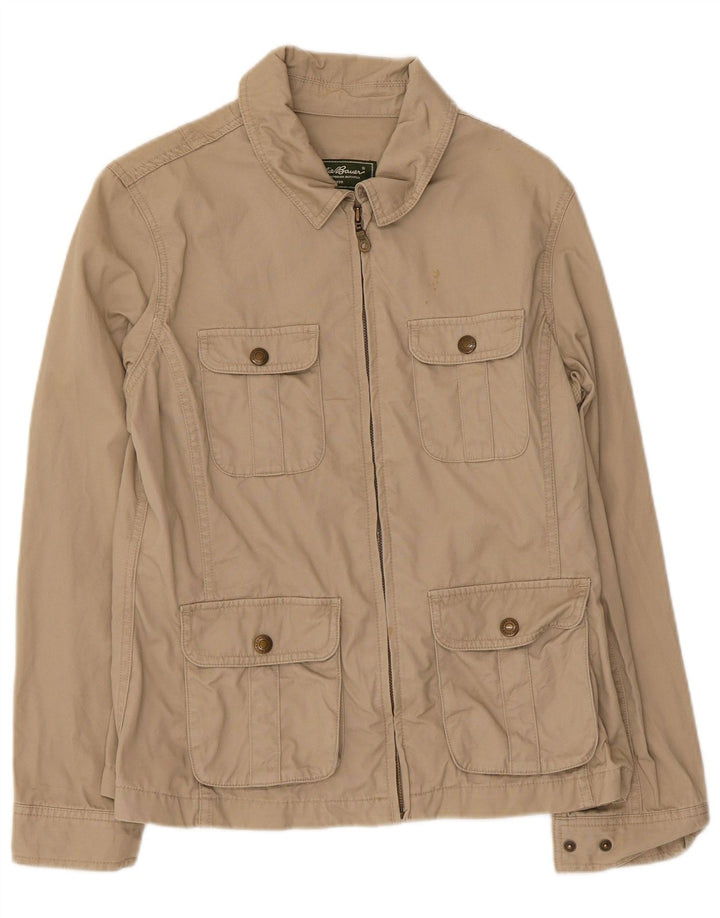 Eddie Bauer Chaqueta utilitaria para mujer Reino Unido 12 Algodón beige medio