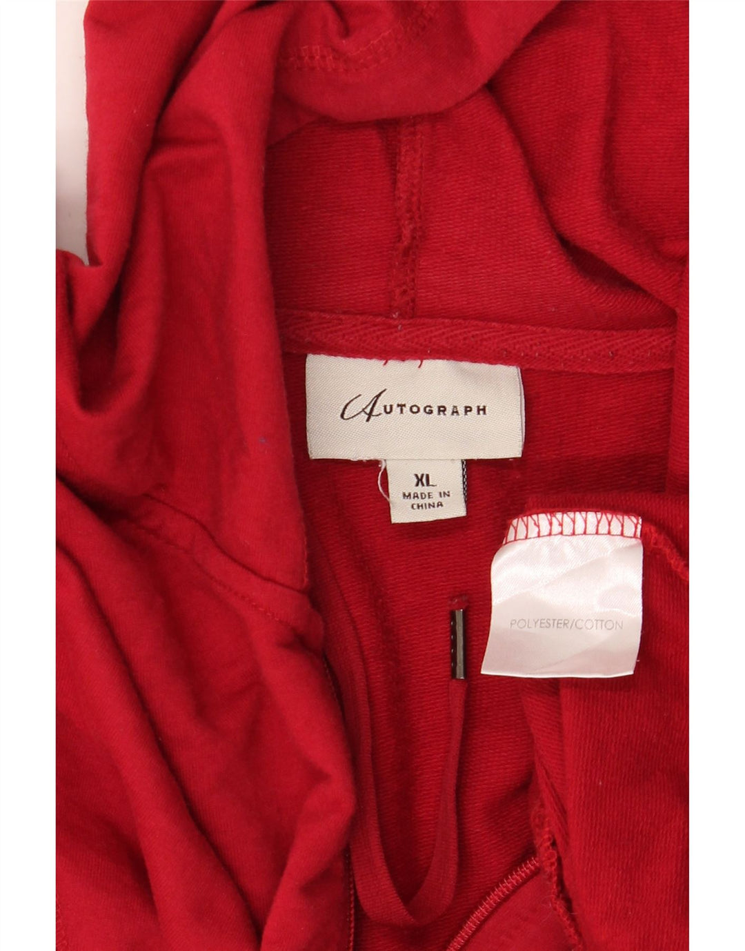 Marks & Spencer Suéter con capucha y cremallera para hombre Autograph XL Poliéster rojo