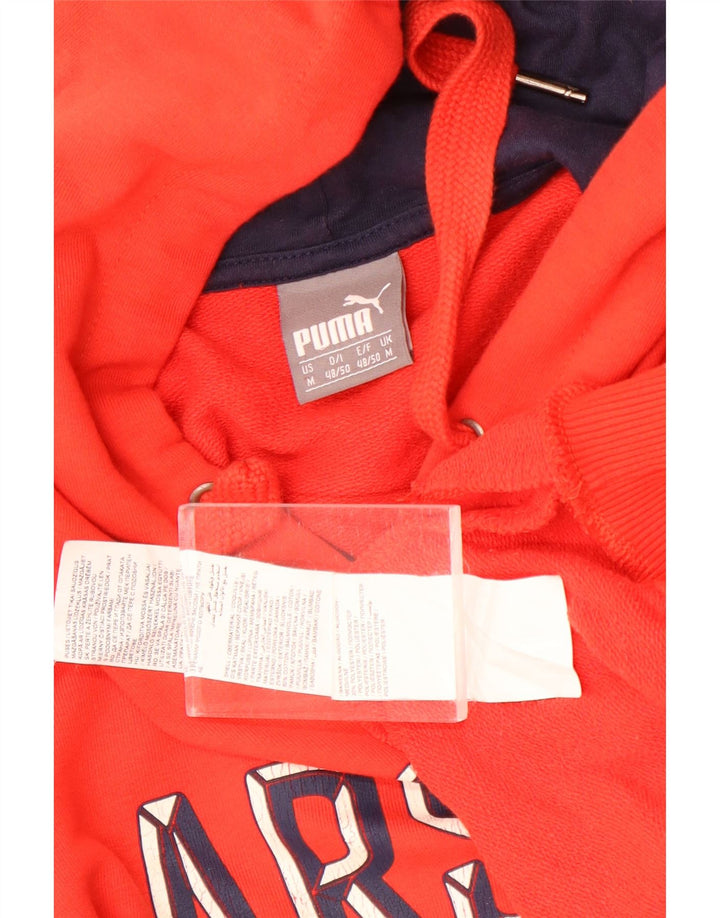 Puma Arsenal Graphic Sudadera con capucha para hombre, color rojo medio, algodón