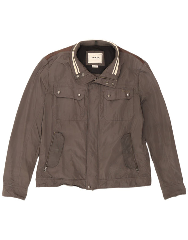 Chaqueta bomber para hombre Geox UK 46 3XL Gris Poliéster