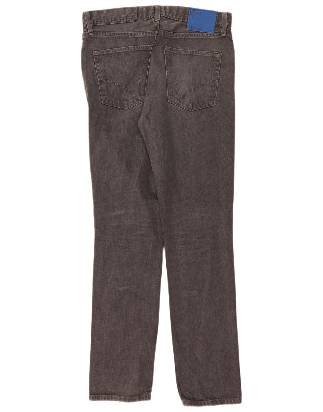 Adidas Hombre Slim Jeans W34 L34 Gris Algodón