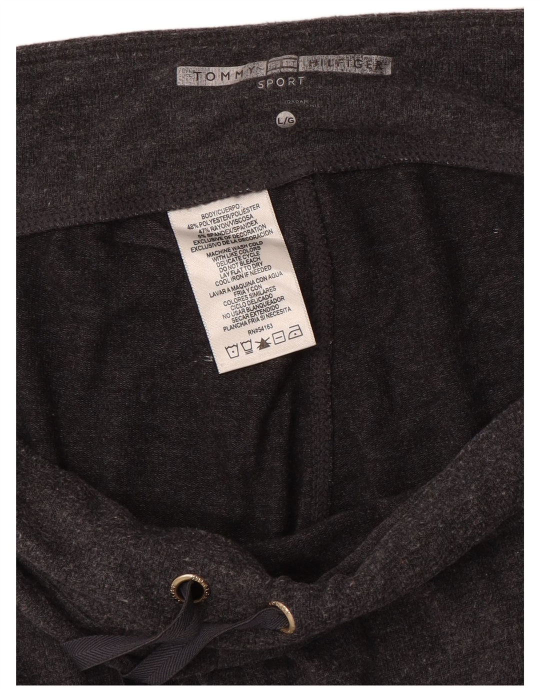 Tommy Hilfiger Pantalones de chándal para Mujer Joggers UK 46 Grande Gris