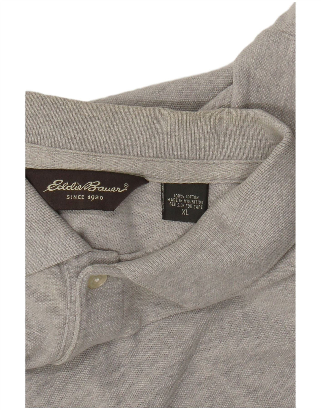 Eddie Bauer Polo Hombre XL Algodón Gris