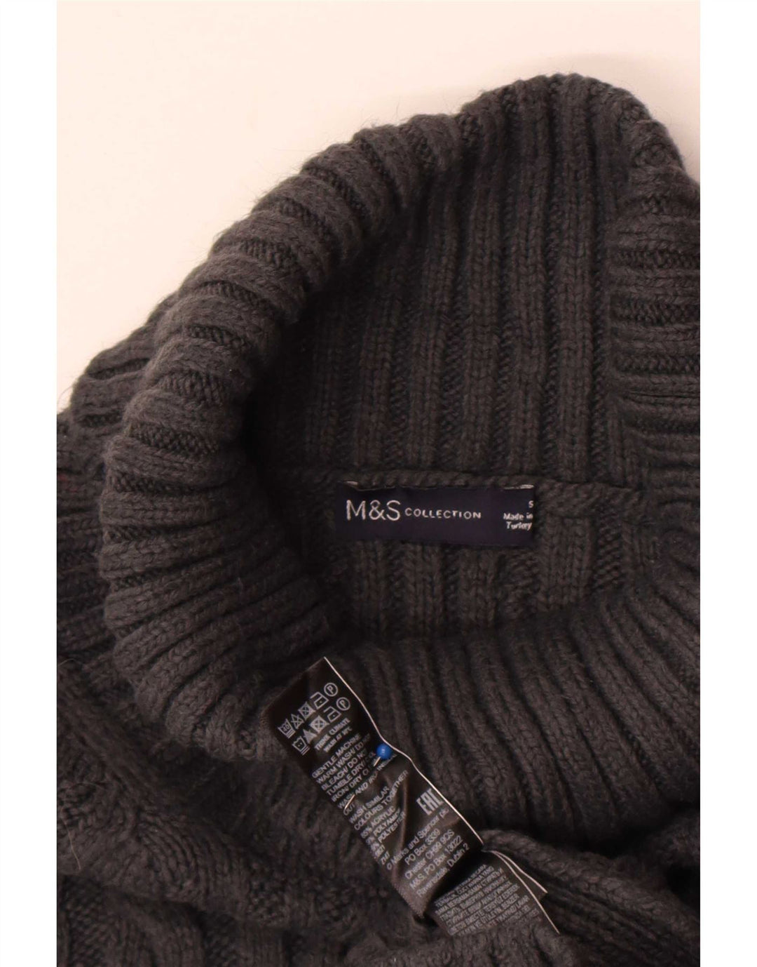 Marks & Spencer Camiseta sin mangas extragrande para mujer Reino Unido 10 Pequeño Acrílico gris