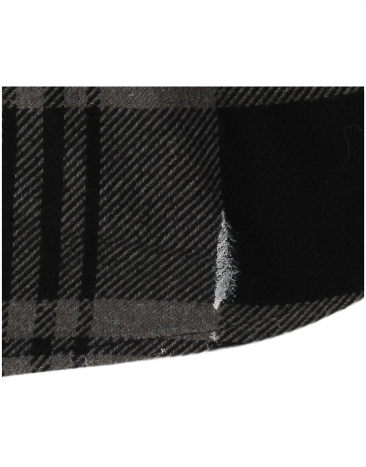 Camisa de franela Orvis para hombre Algodón a cuadros gris grande
