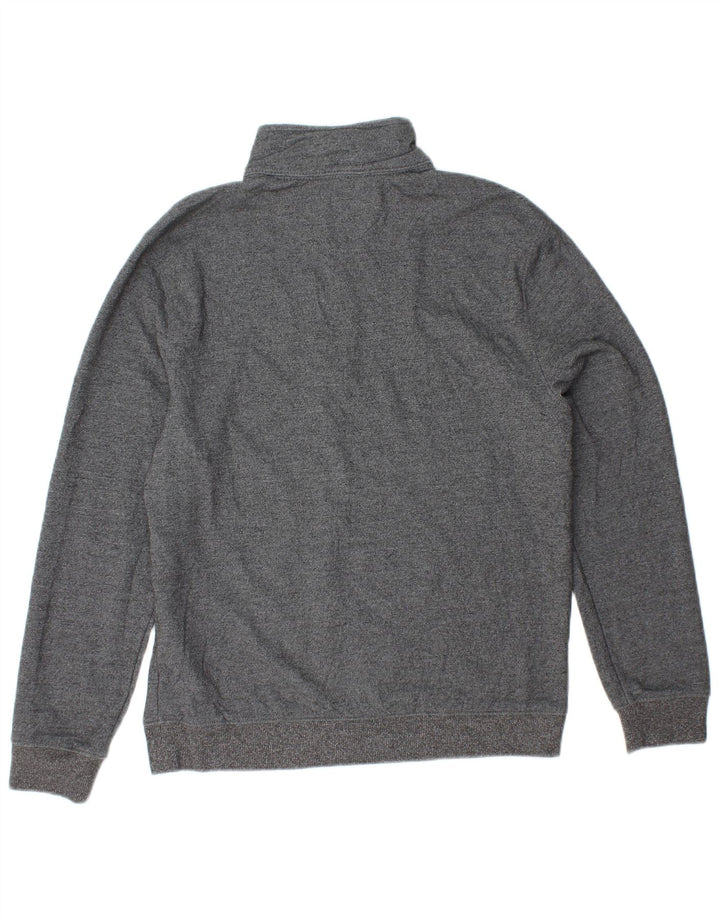 IZOD Sudadera con cuello y cremallera para hombre Jersey Pequeño Gris Poliéster