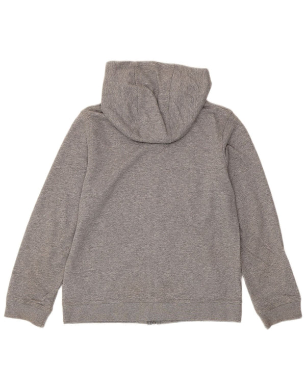 Nike Sudadera con capucha y cremallera para niños de 12 a 13 años, talla grande, algodón moteado gris