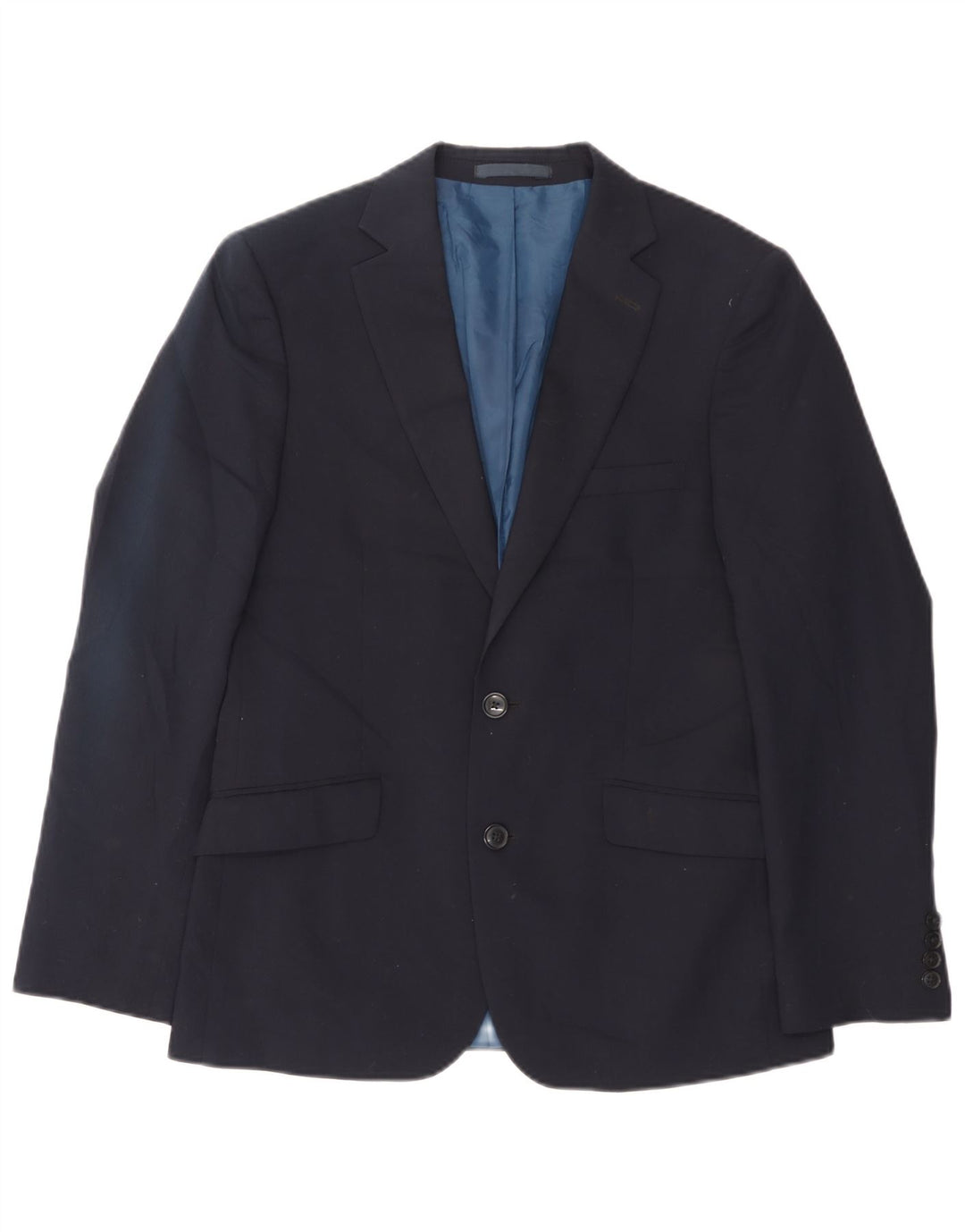 Marks & Spencer Chaqueta tipo blazer de 2 botones para hombre UK 38 Mediana lana azul marino