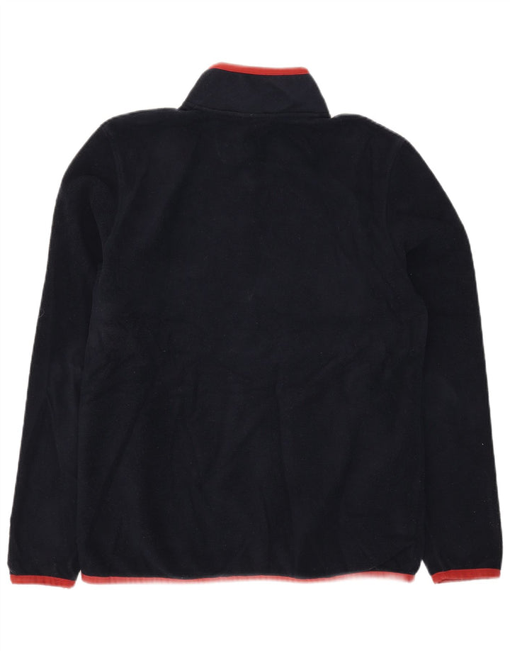 Marks & Spencer Jersey de forro polar con cuello y cremallera para hombre pequeño Poliéster azul marino
