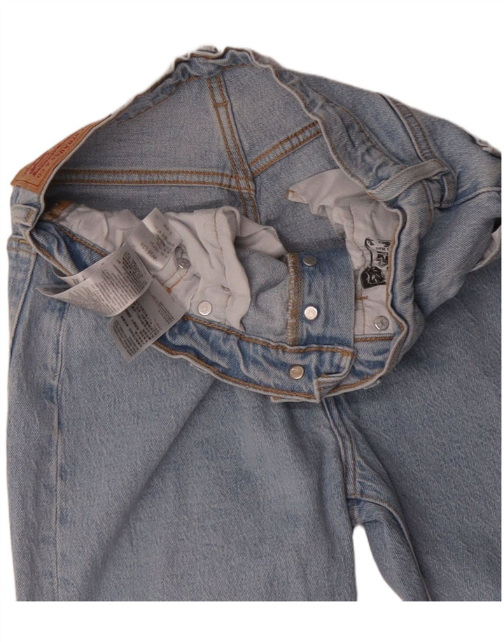 LEVI'S Vaqueros Rectos 501 Mujer W28 L26 Algodón Azul