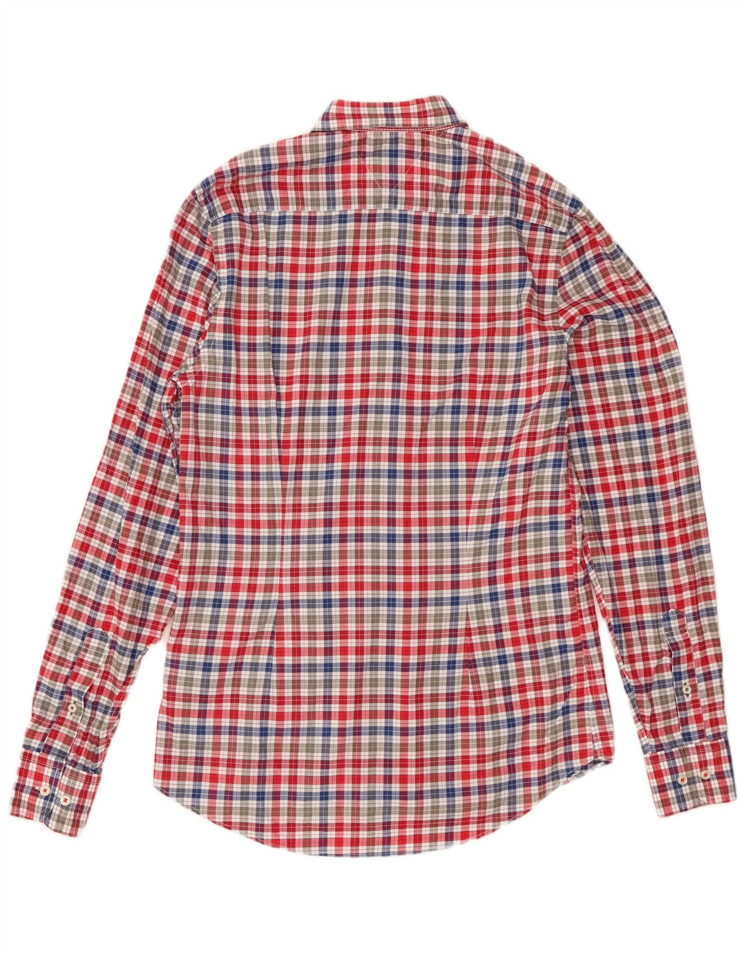 Camisa Tommy Hilfiger Slim Fit de algodón a cuadros multicolor para hombre