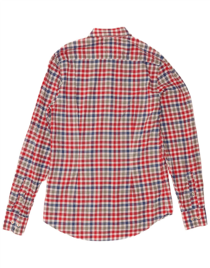 Camisa Tommy Hilfiger Slim Fit de algodón a cuadros multicolor para hombre