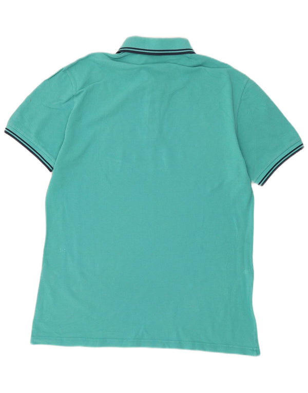 Fred Perry Polo Slim Fit Para Hombre Algodón Turquesa Grande