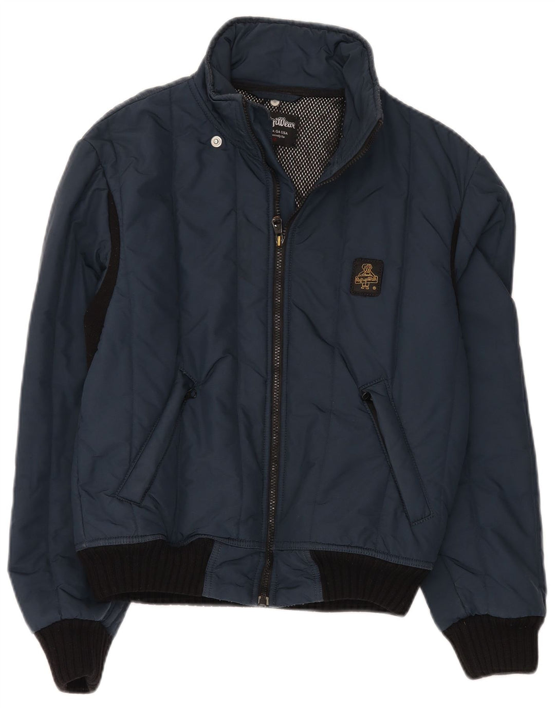 REFRIGIWEAR Chaqueta Bomber para Hombre UK 36 Small Azul Marino Poliamida