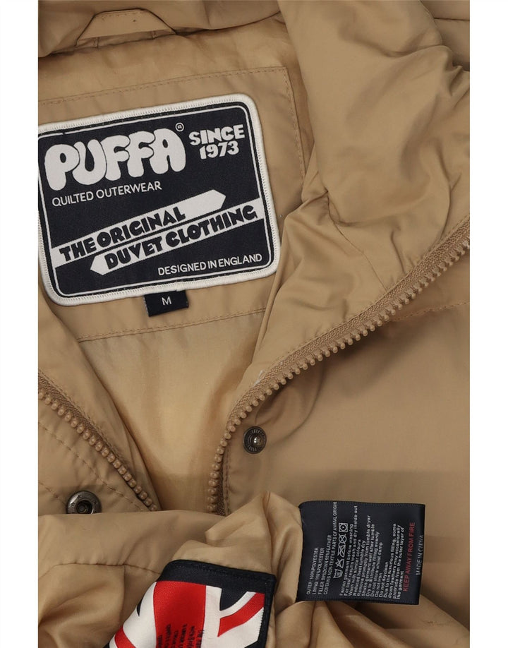 Puffa Abrigo acolchado para mujer UK 44 Poliéster beige medio