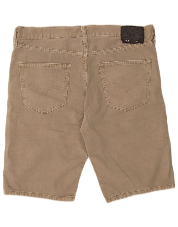 Levi's Mens 508 pantalones cortos de mezclilla W34 algodón beige grande