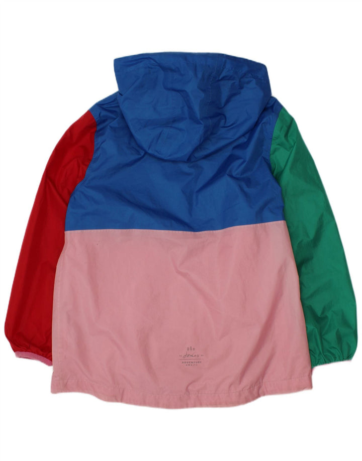 Joules Chubasquero con capucha para niña 6-7 años, multicolor